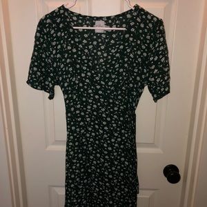 Princess Polly Green Floral Wrap Mini Dress!!